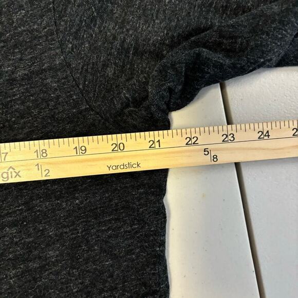 Polo Ralph Lauren Men's L Dark Gray Heather Long Sleeve Cotton V Neck T-Shirt - Picture 7 of 11